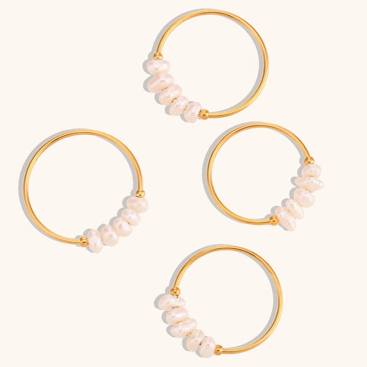 BAGUE AVEC PERLES D'EAU DOUCE