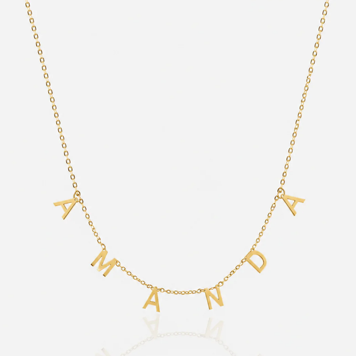 COLLIER AVEC UNE LETTRE