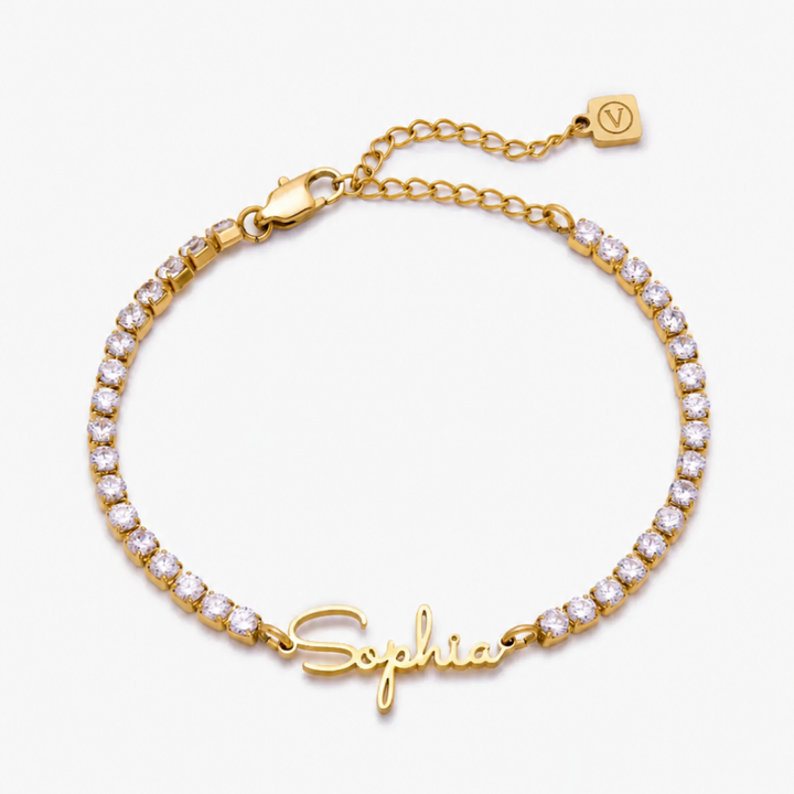 BRACELET PERSONNALISÉ AVEC PRÉNOM ET ZIRCONE