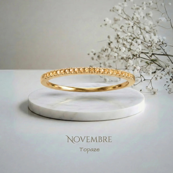 BAGUE AVEC PIERRE DE NAISSANCE