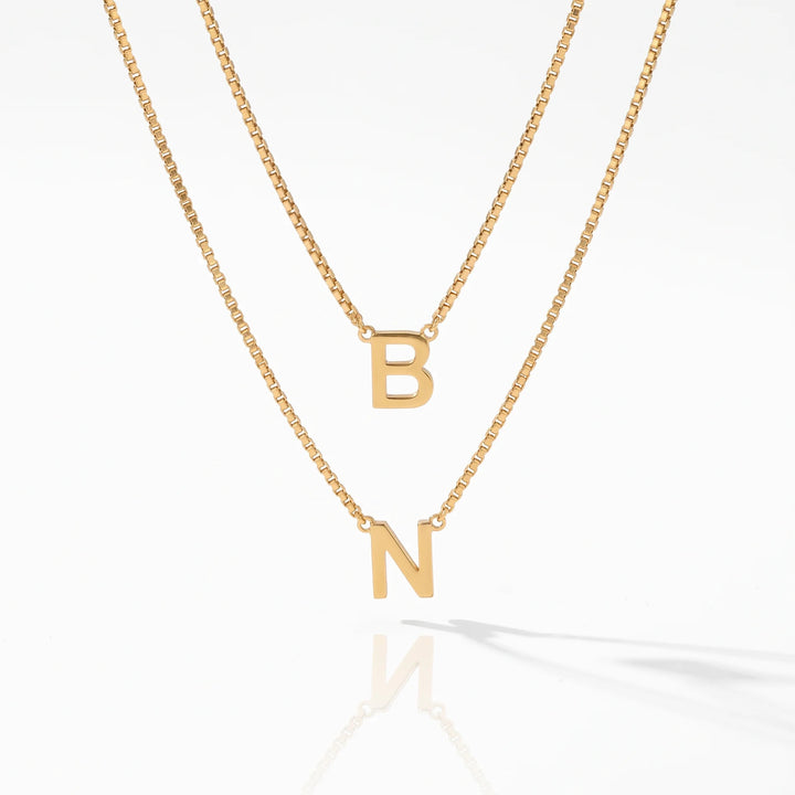 COLLIER À DOUBLE LETTRE