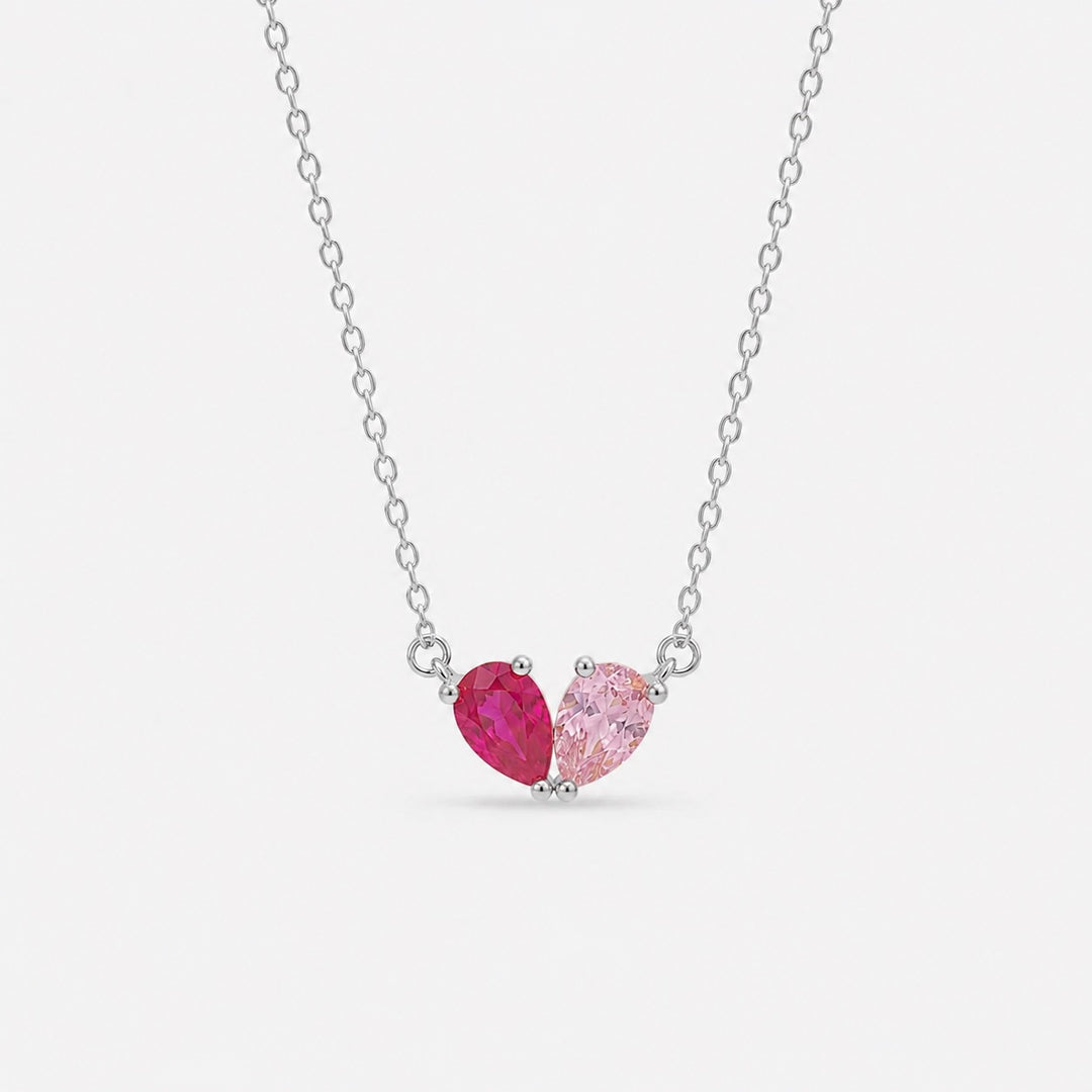 COLLIER DUO AVEC PIERRES DE NAISSANCE