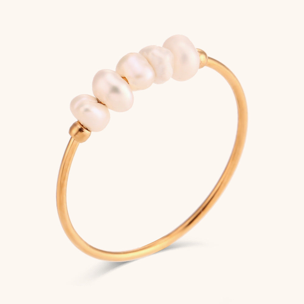 BAGUE AVEC PERLES D'EAU DOUCE
