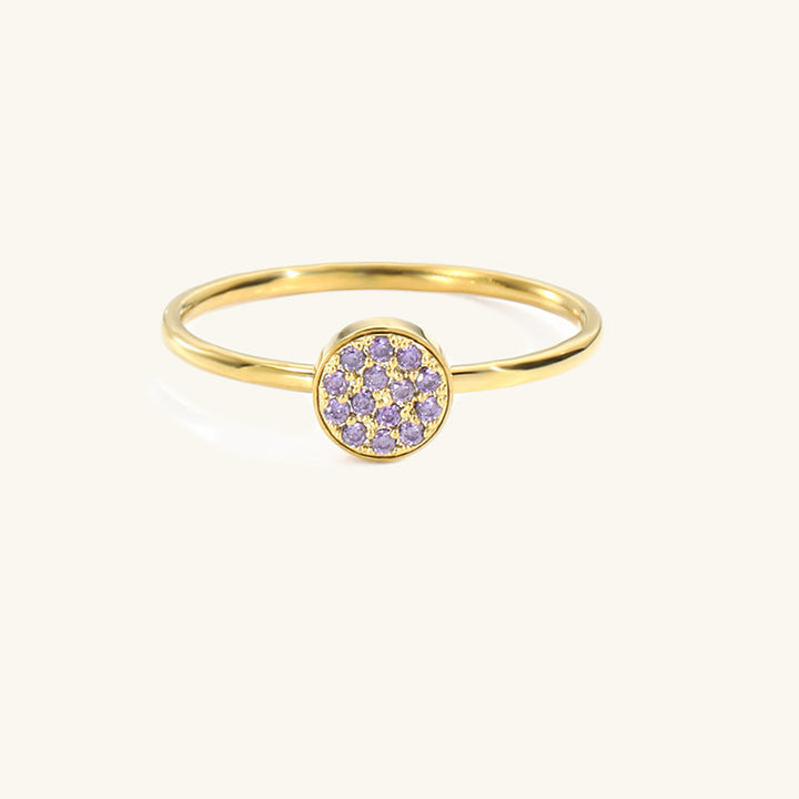 BAGUE CLASSIQUE AVEC PIERRE DU MOIS DE NAISSANCE