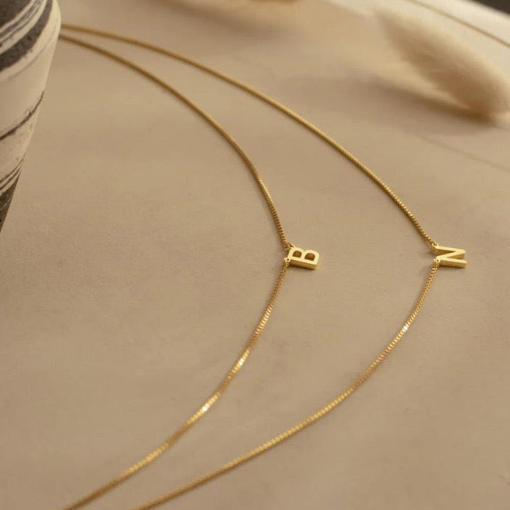 COLLIER À DOUBLE LETTRE