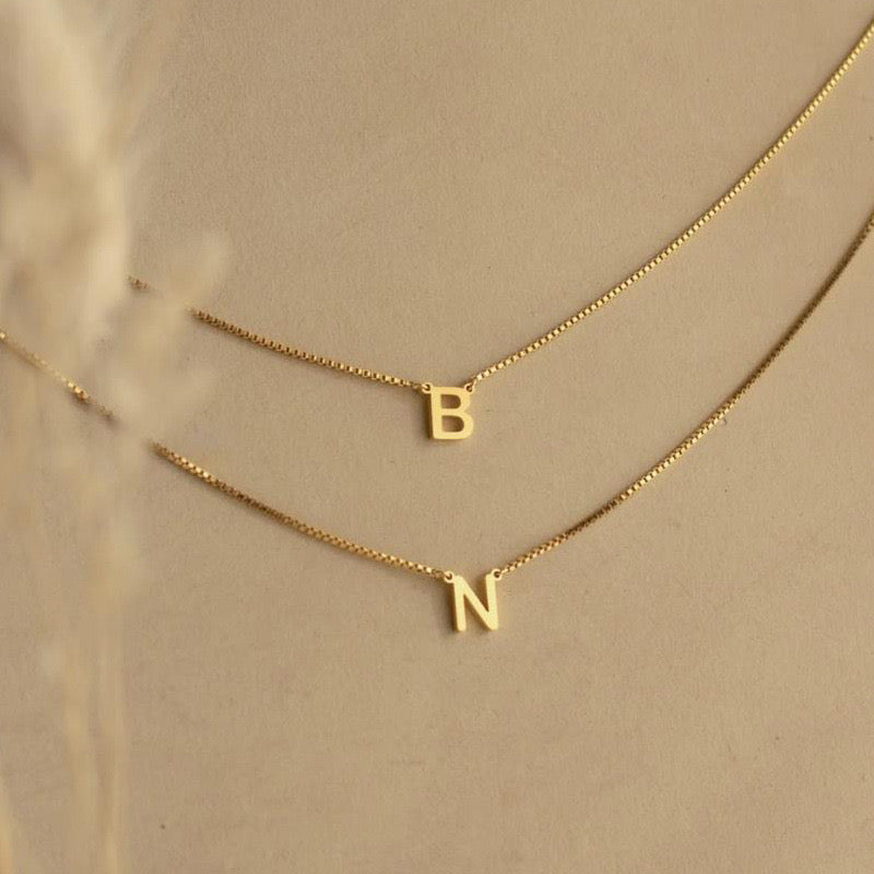 COLLIER À DOUBLE LETTRE