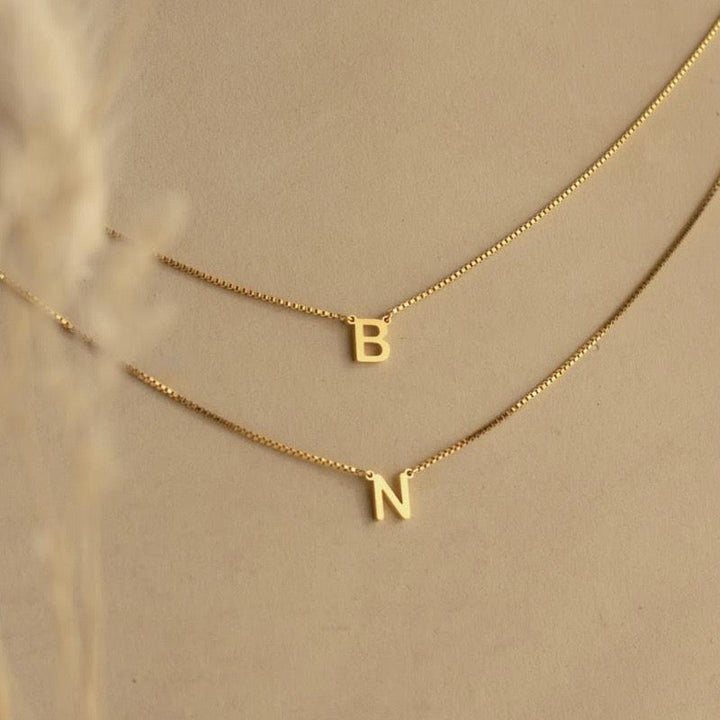 COLLIER À DOUBLE LETTRE