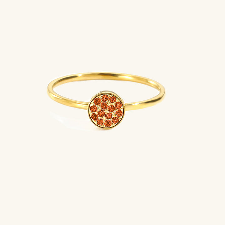 BAGUE CLASSIQUE AVEC PIERRE DU MOIS DE NAISSANCE