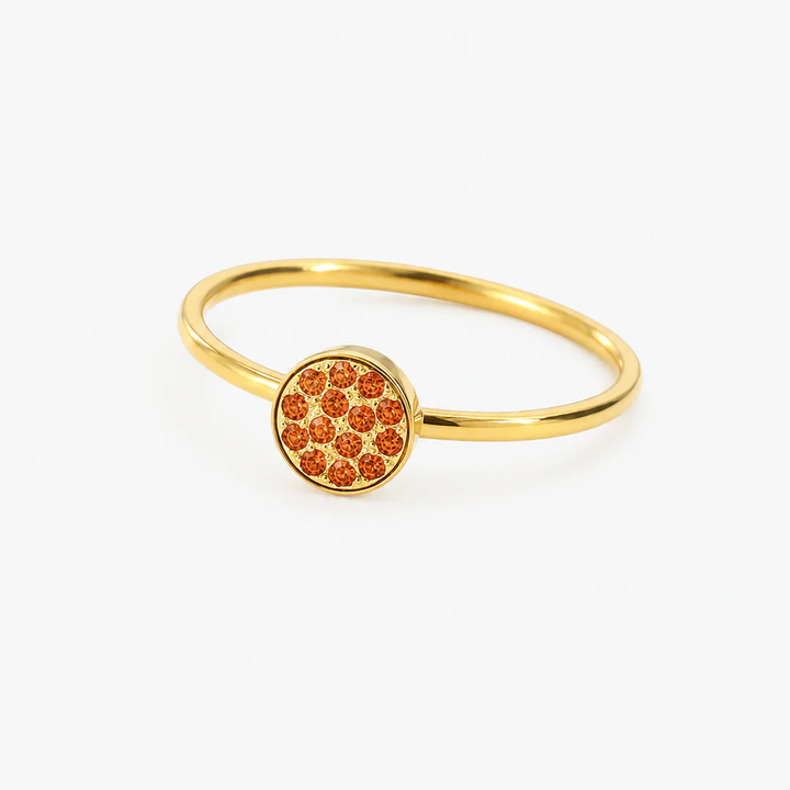 BAGUE CLASSIQUE AVEC PIERRE DU MOIS DE NAISSANCE