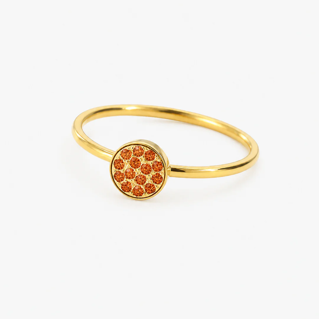 BAGUE CLASSIQUE AVEC PIERRE DU MOIS DE NAISSANCE