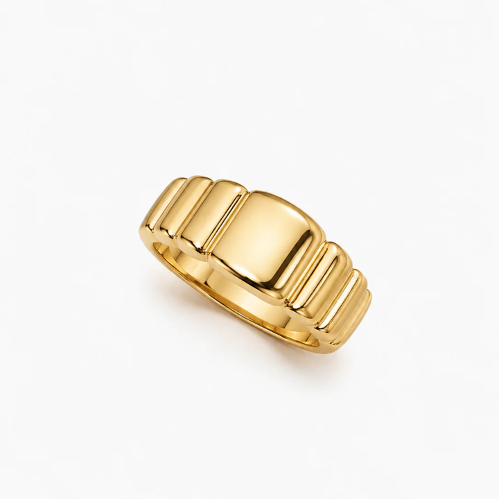 BAGUE GODRONNÉE