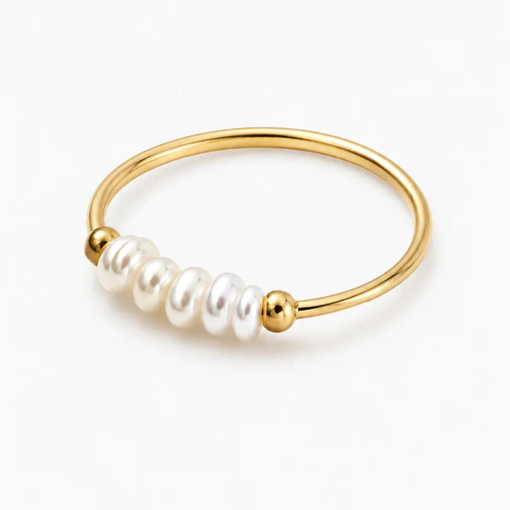 BAGUE AVEC PERLES D'EAU DOUCE