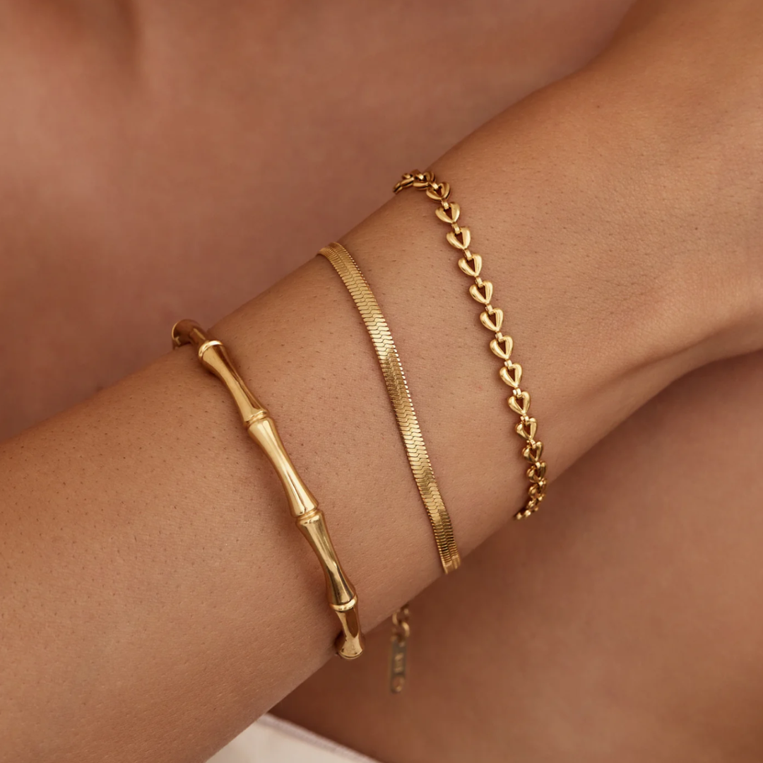 BRACELET À MAILLONS SERPENT