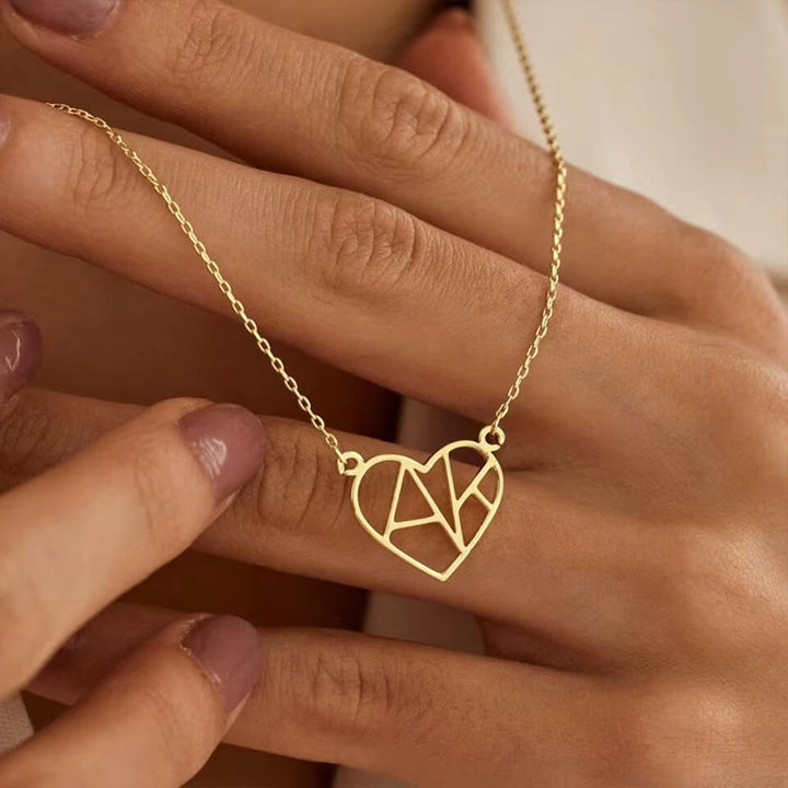 COLLIER CŒUR INITIAL