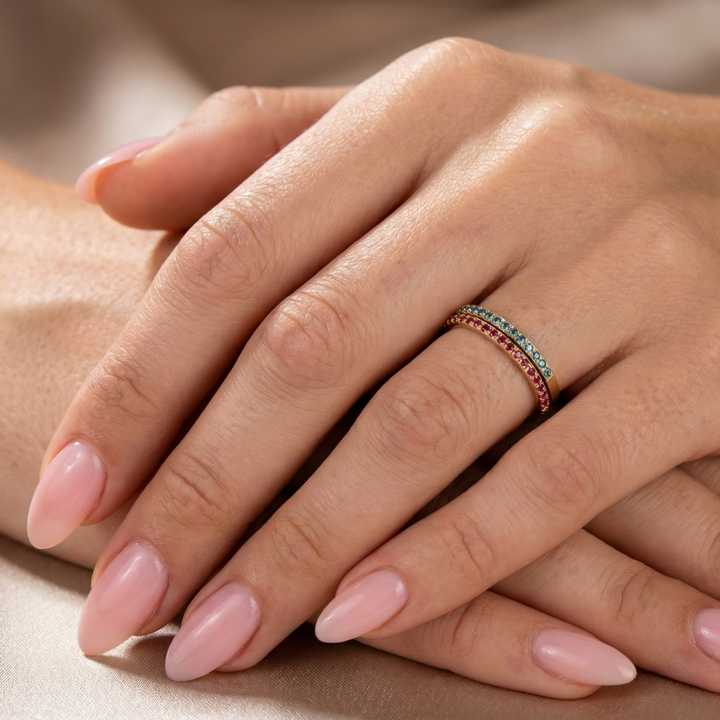 BAGUE AVEC PIERRE DE NAISSANCE