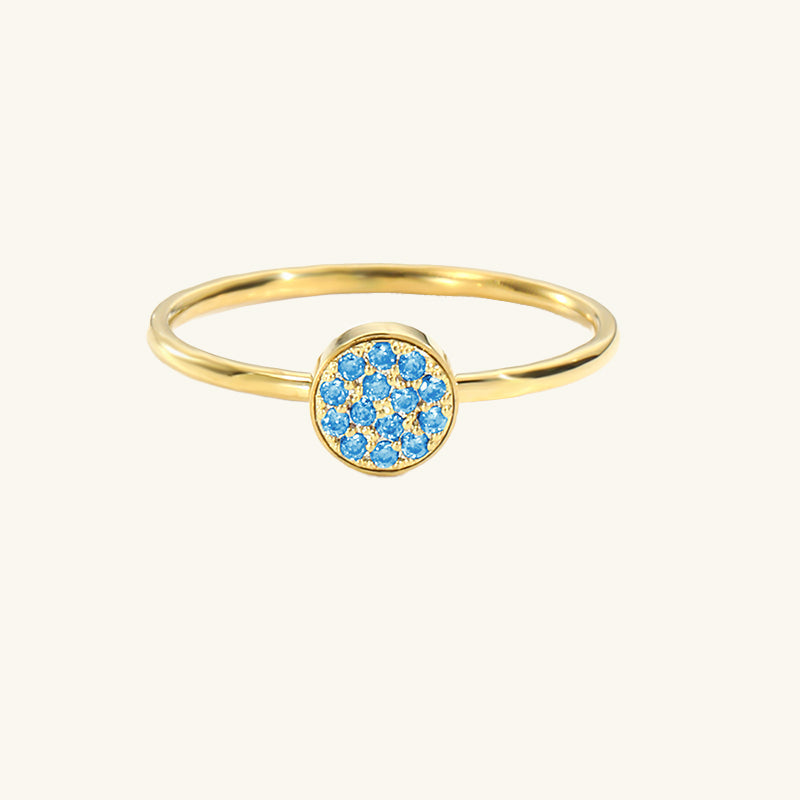 BAGUE CLASSIQUE AVEC PIERRE DU MOIS DE NAISSANCE