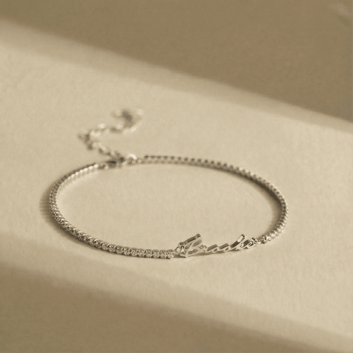 BRACELET PERSONNALISÉ AVEC PRÉNOM ET ZIRCONE