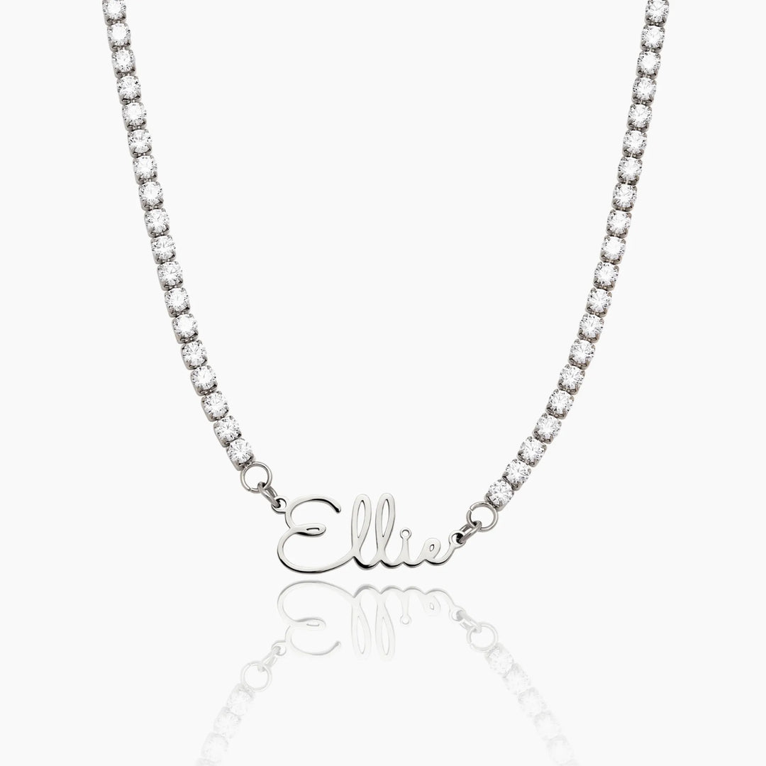 COLLIER TENNIS AVEC PRÉNOM
