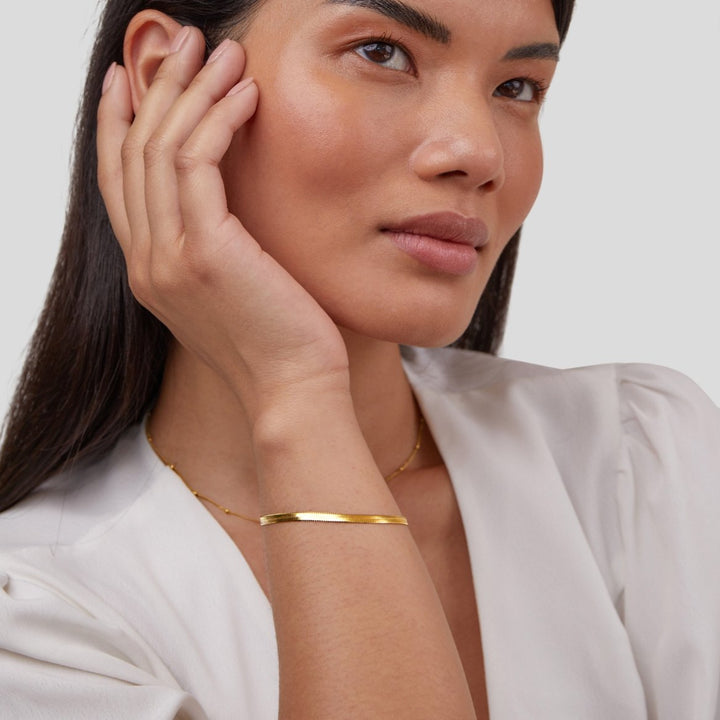 BRACELET À MAILLONS SERPENT